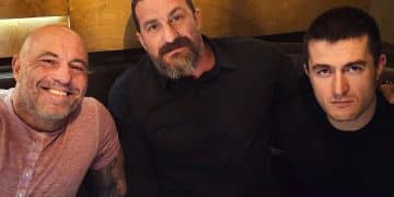 Andrew Huberman with Joe Rogan and Lex Fridman