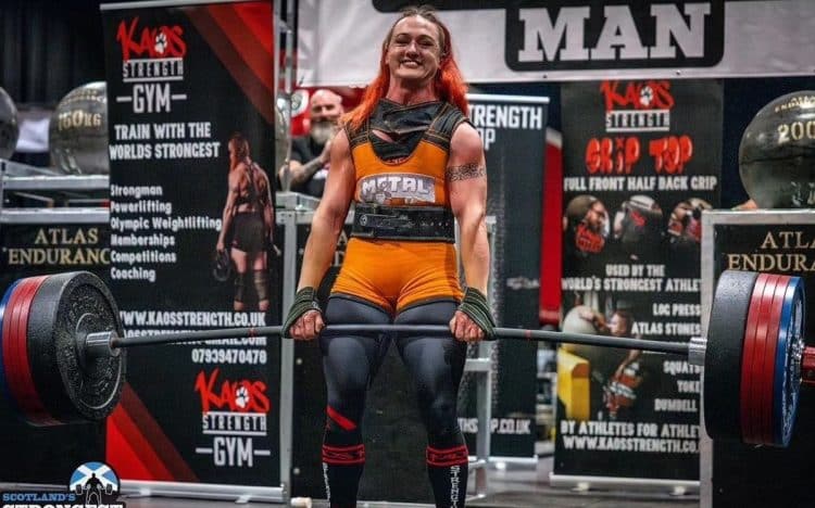 Rhianon Lovelace Kratos Bar Deadlift World Record