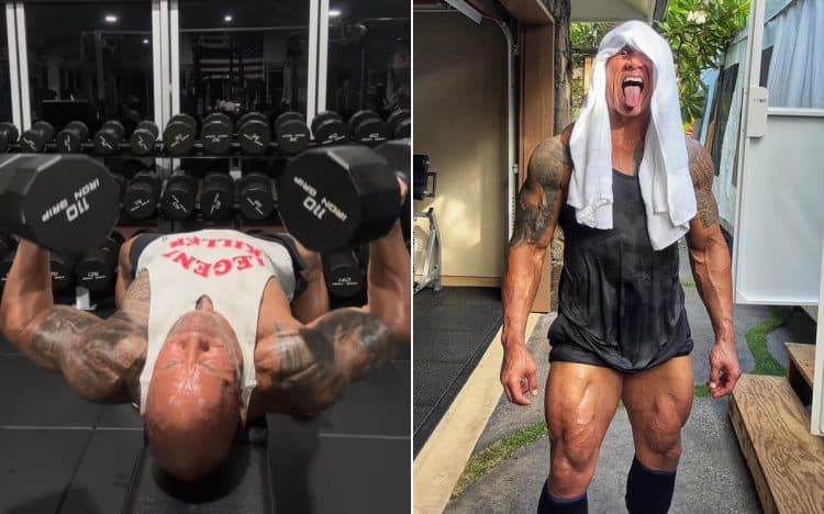 The Rock Shares Midnight Training